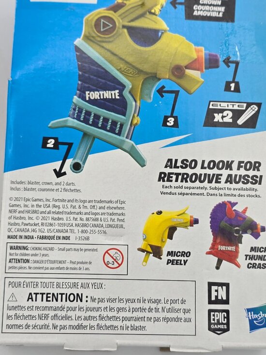 Nerf MicroShots Fortnite Micro Yond3r Blaster, Nerf Fortnite Micro Bombs Away - Picture 3 of 4